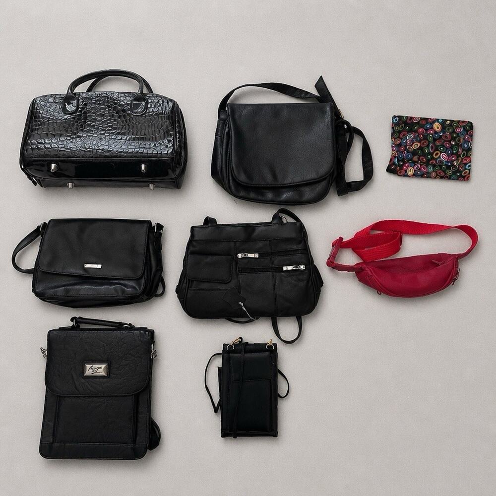 Lot of 8 Purses and Handbags Various Brands and Colors